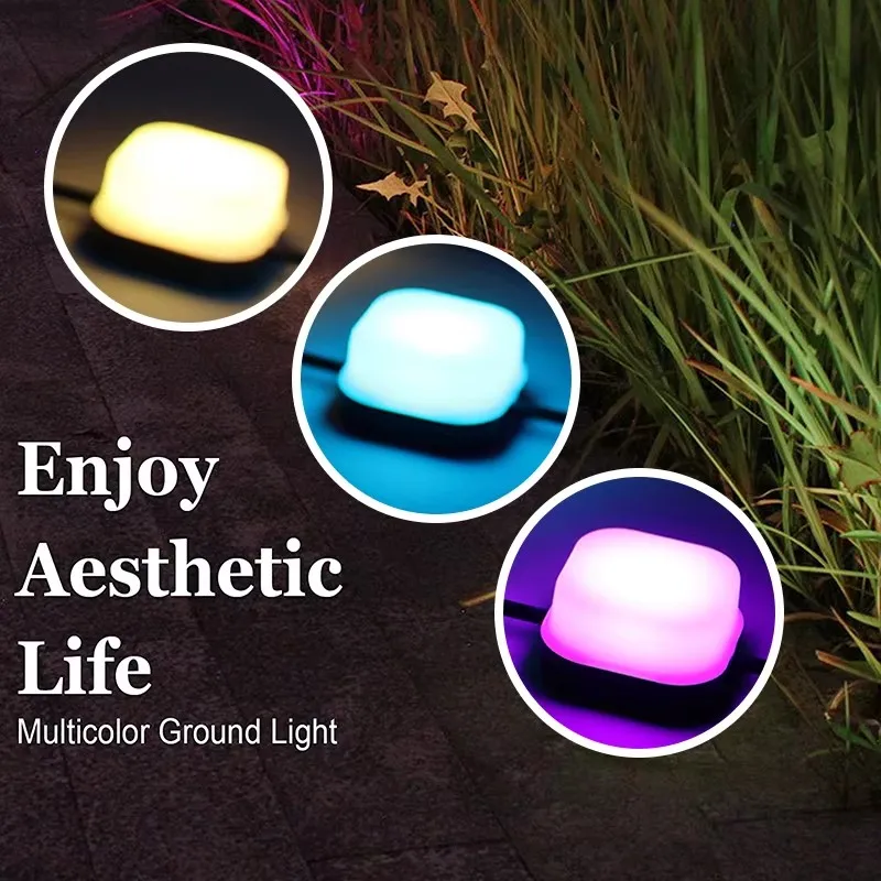 Wiscolor Outdoor Lawn Lamp Christmas Lawn Decorations Light Waterproof Garden Lawn Led Lights Lawn Yard Light