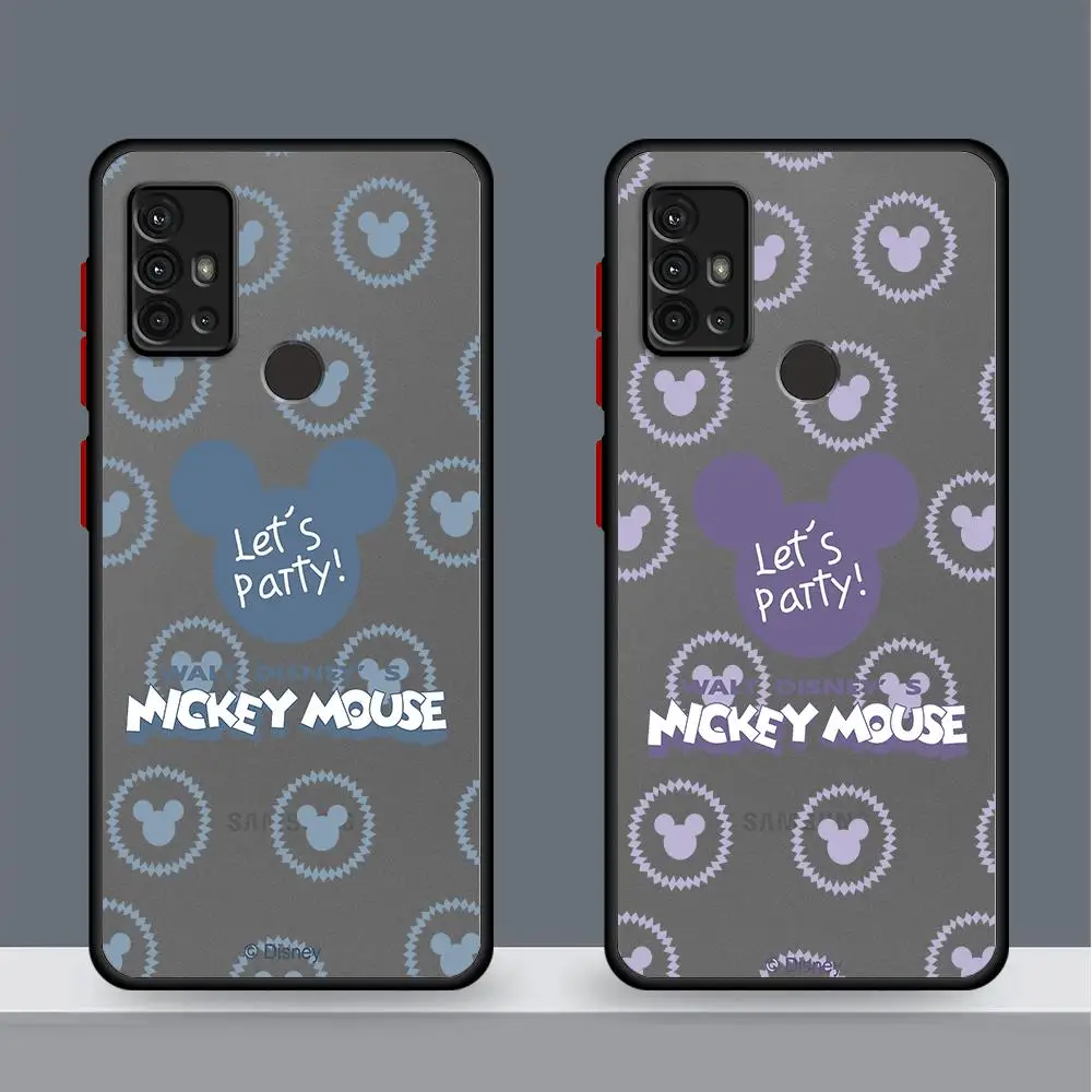 Disney cartoon Mickey logo Phone Case for Xiaomi Redmi 12C 10 10C 9 9C 9A K40 Pro A1 A2 Plus 12 4G 10A 9T 9i Matte Armor Cover