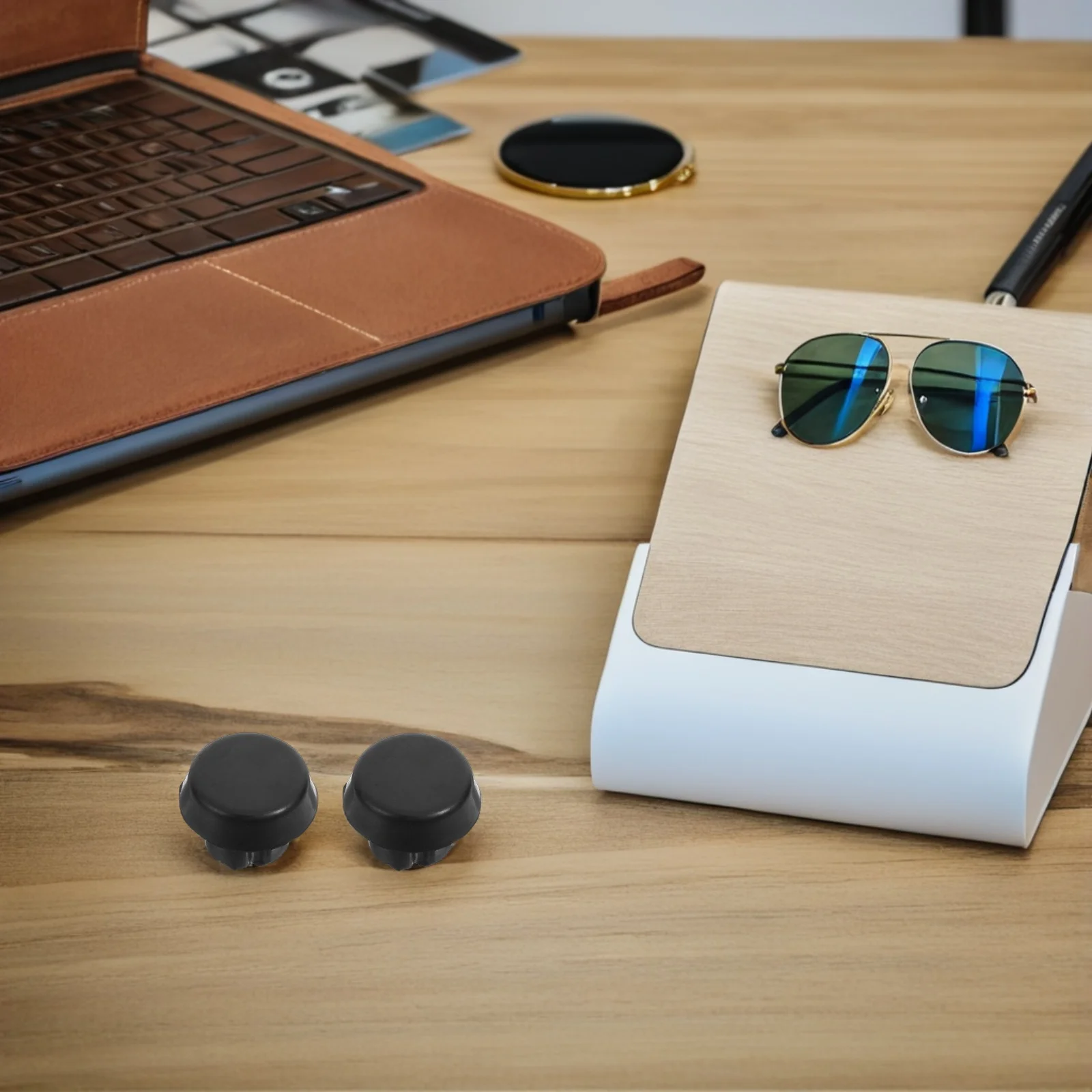 

5Pcs Pool Cue Accessories Black ABS Bottom End Plugs Durable Caps Snooker Cue Precision Fit Repairing Parts End Cap