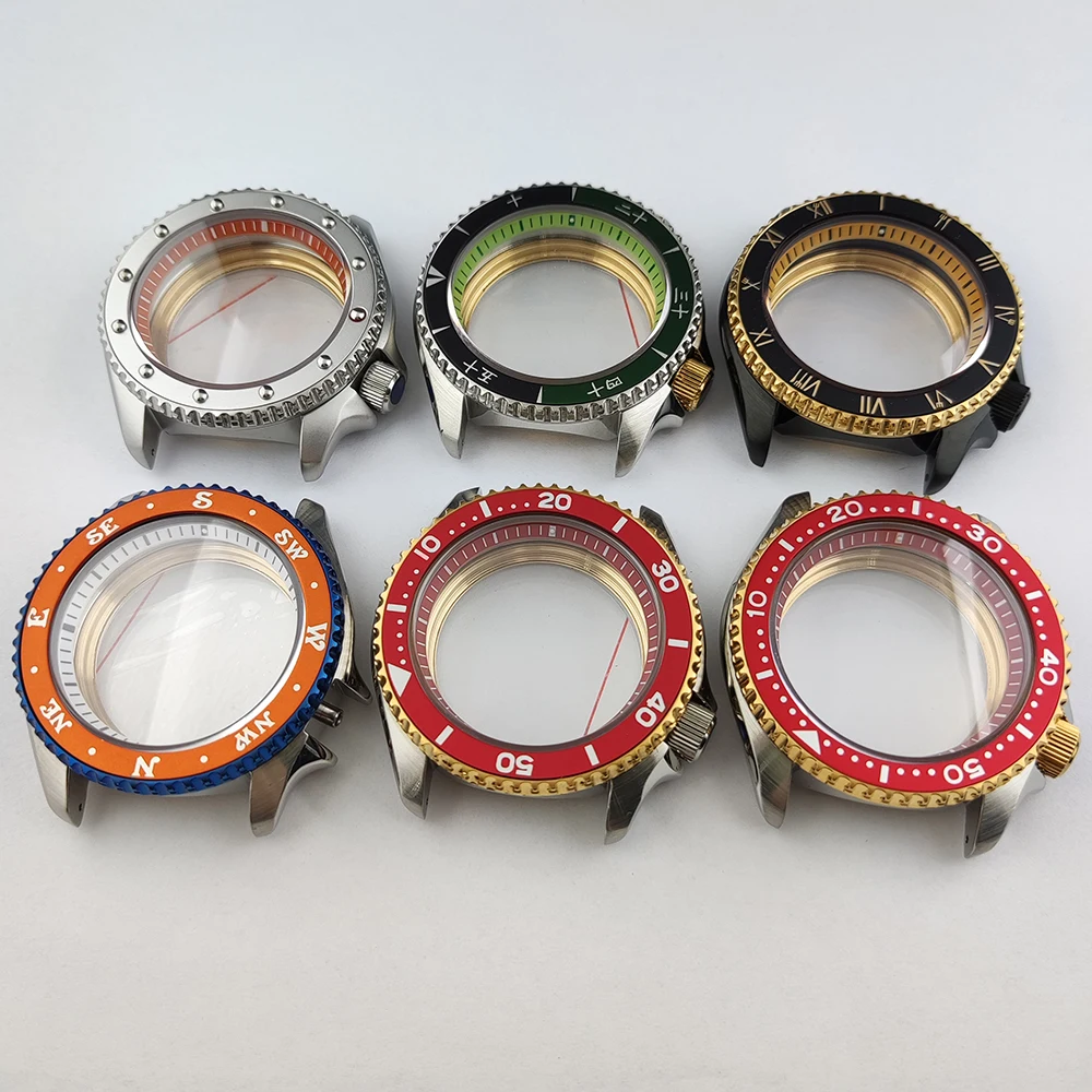 40mm NH35 Watch Case SKX007 High-quality Modified Case Sapphire Glass Waterproof For NH35/NH36 Movement Watch Replacement Parts