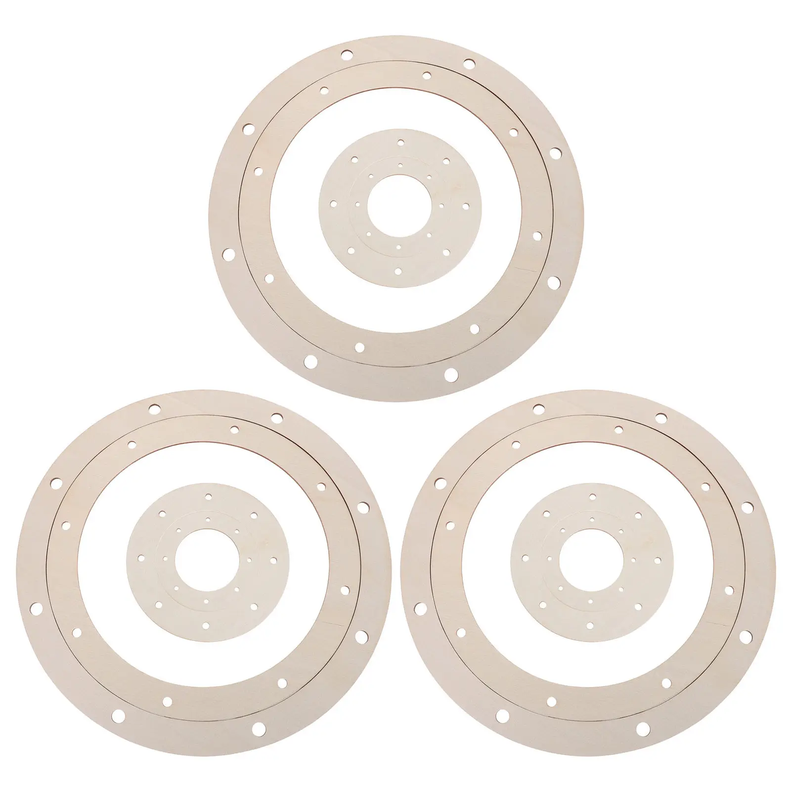 1 Round Wooden Wreath Frame 14 Inch Natural Unpainted Wood Ring for DIY Flower Crown Craft Supplies Holiday Seasonal Decoration