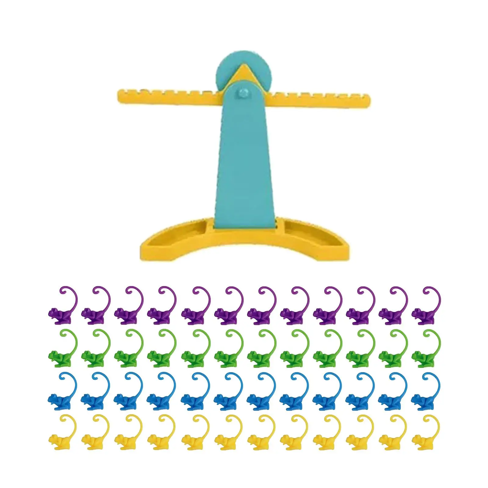 Equilibrio de mono de matemáticas Montessori, juego de matemáticas, juguetes de conteo de equilibrio de mono para herramienta de enseñanza de accesorios