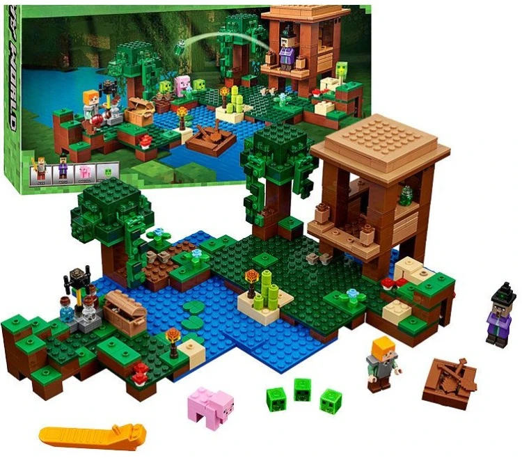 500+pcs my world The Witch Hut House Building Blocks kits Compatible 21133 Toys for gift