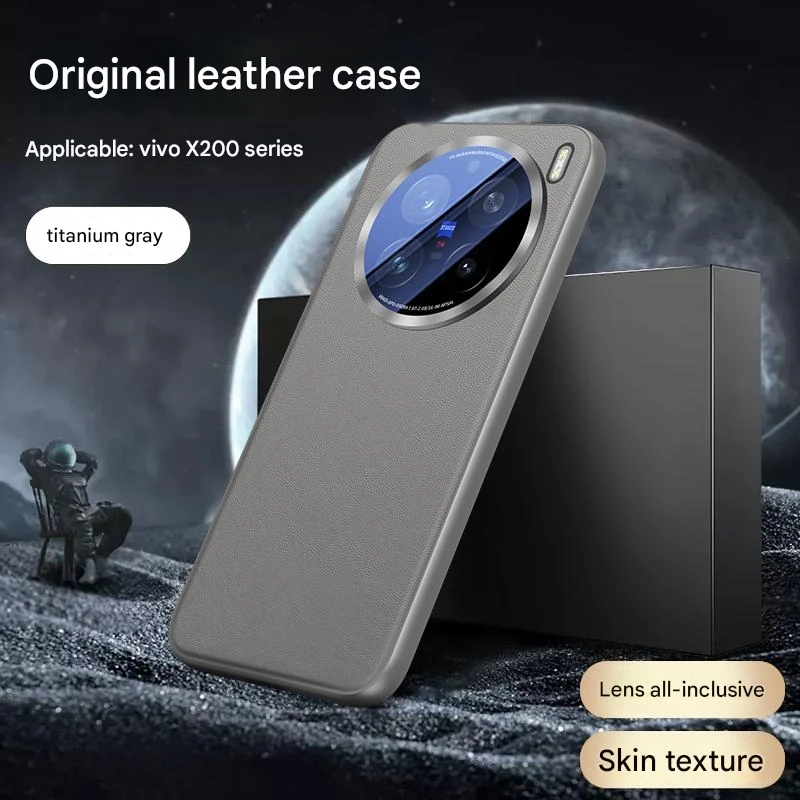 Business Leather PU Phone Case for Vivo X200 X200Pro mini Camera Protection Shockproof Back Cover vivo X200PROmini Phone Cover