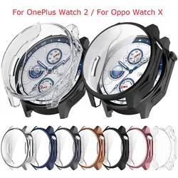 Funda de TPU suave para reloj inteligente OnePlus 2, cubierta protectora envolvente, parachoques para Oppo Watch X, accesorios protectores de pantalla