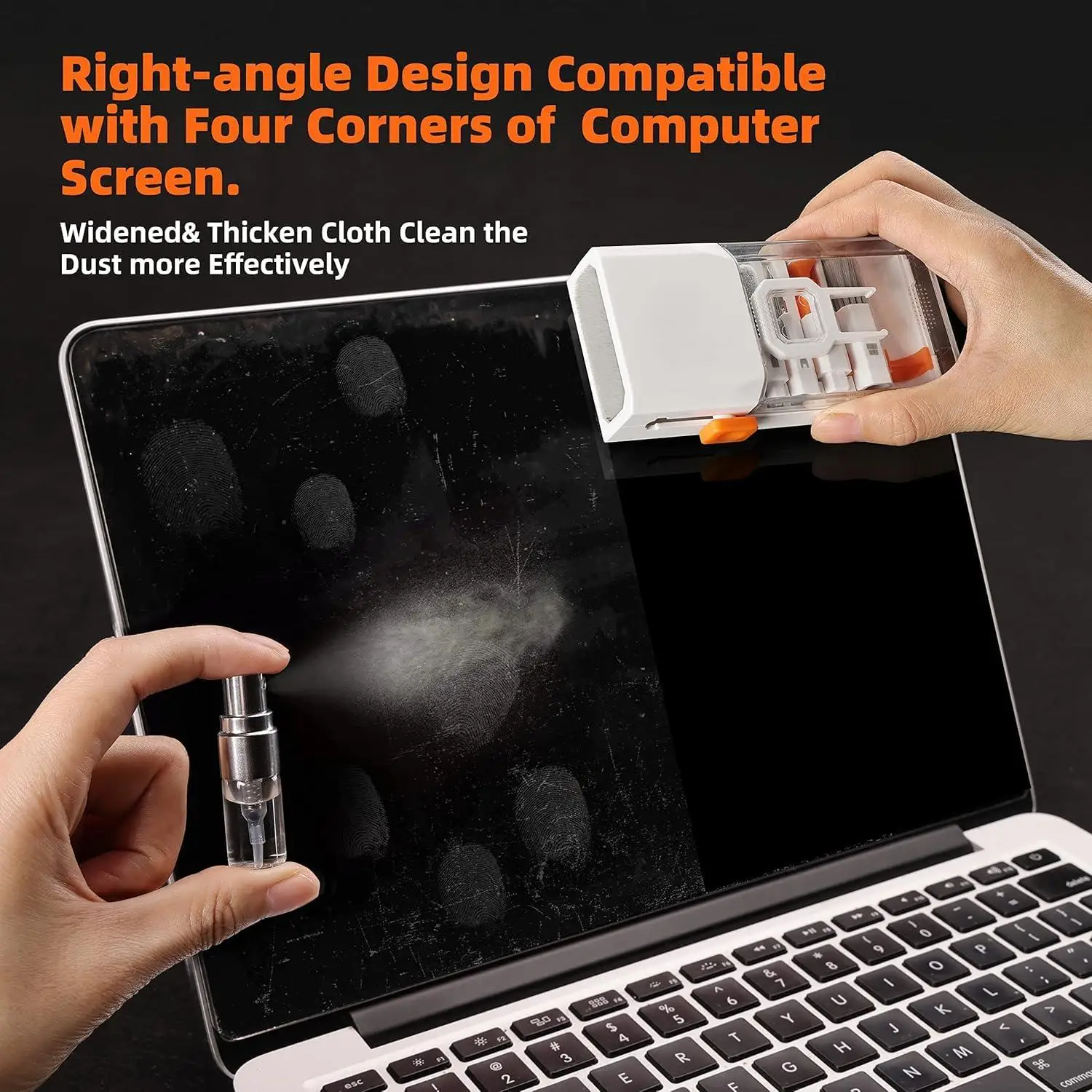 All-in-1 Keyboard Cleaner Laptop Cleaning Kit,Computer Screen-Safe Tools | MacBook iPad iPhone,Electronics Brush Tool for PC Cam