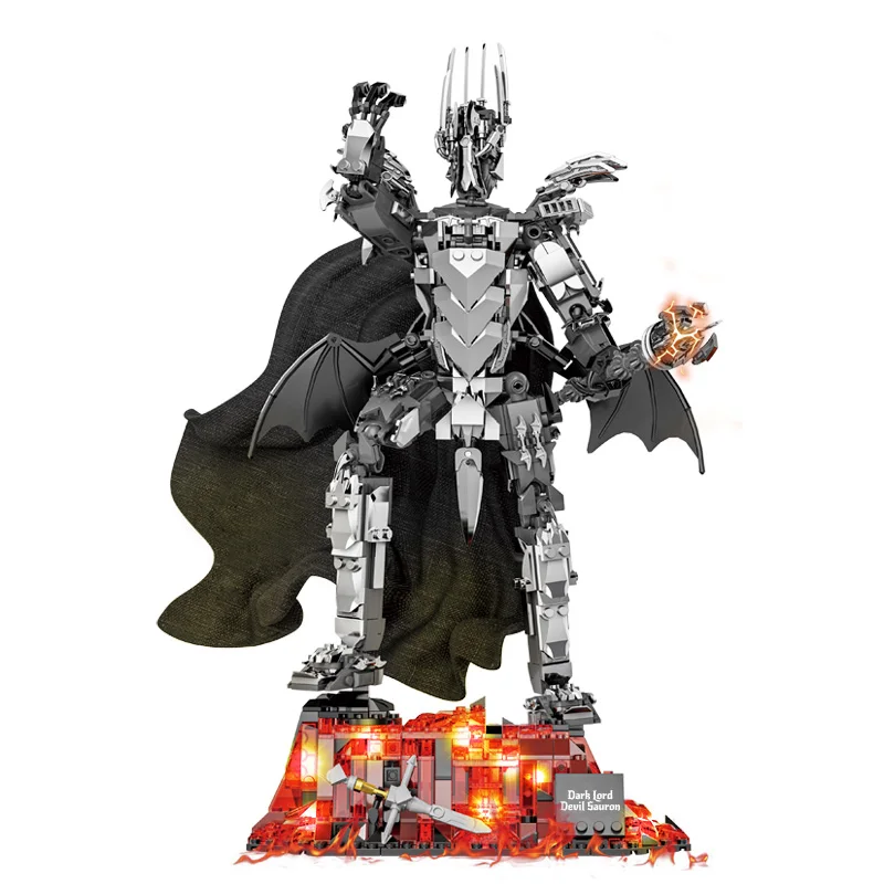 

879PCS Dark Lord Sauron Mech Building Set Ideas Demon Building Blocks Model Adults Collection Toys Gift for Boys Girls Film Fans