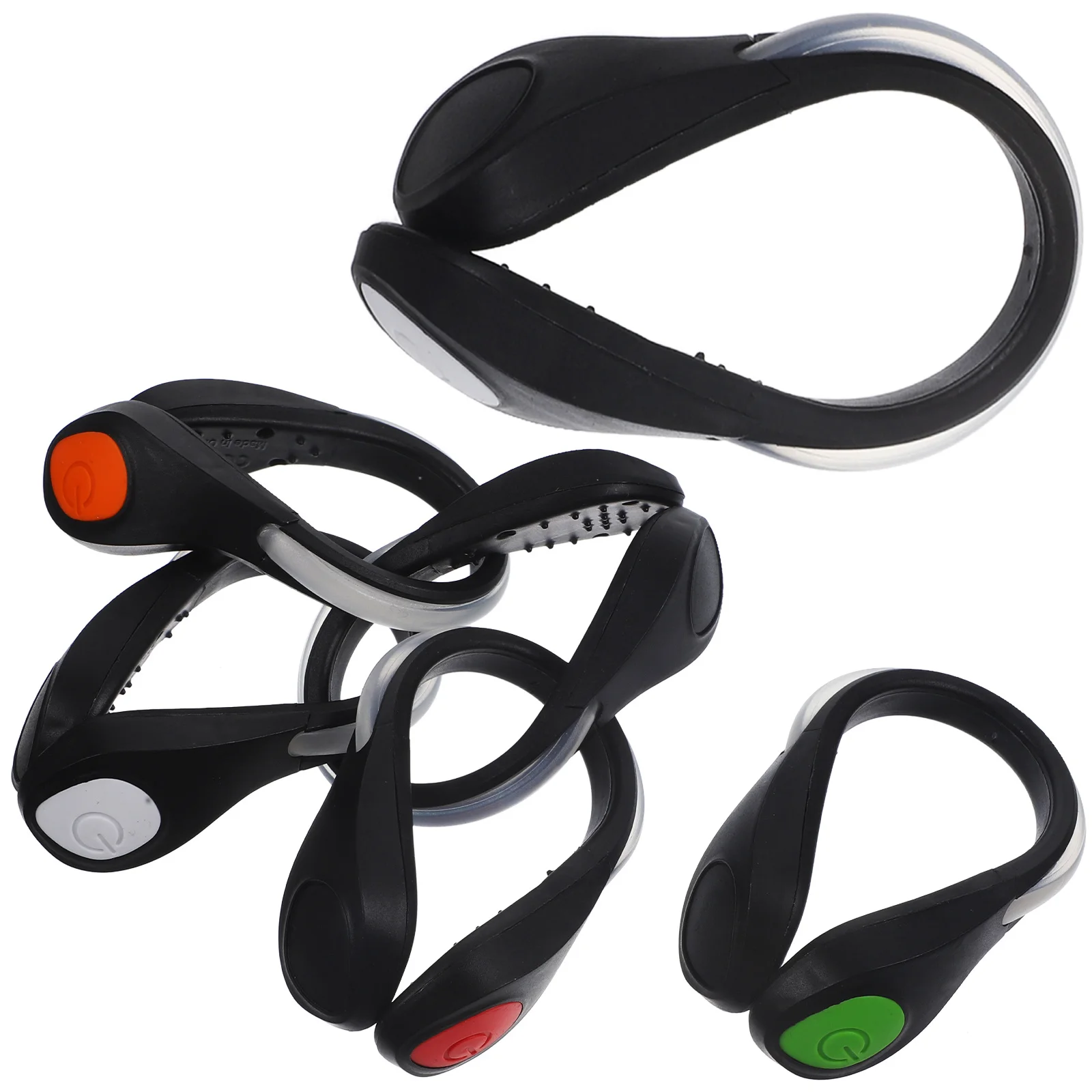 6 قطع من مصابيح إضاءة مشبك الأحذية LED للجري الليلي والمشي وركوب الدراجات والركض ومشبك أحذية LED #6