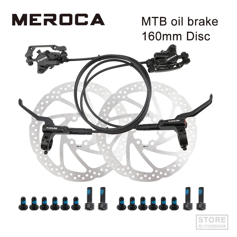 MEROCA  BR BL M800 Bicycle Brake  MTB  Hydraulic 160mm Disc  800/1400mm Mountain Clamp Oil s Bike Parts Cyclingg