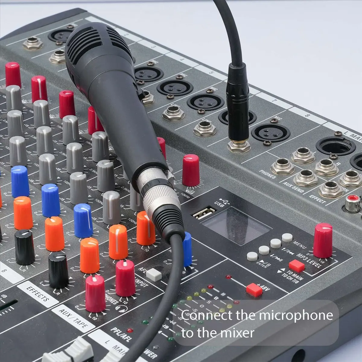 TRS 1/4 Inch to XLR 3Pin Cable Balanced XLR to Jack 6.35mm TRS Signal Interconnect Cord Microphone Audio Cable 5m