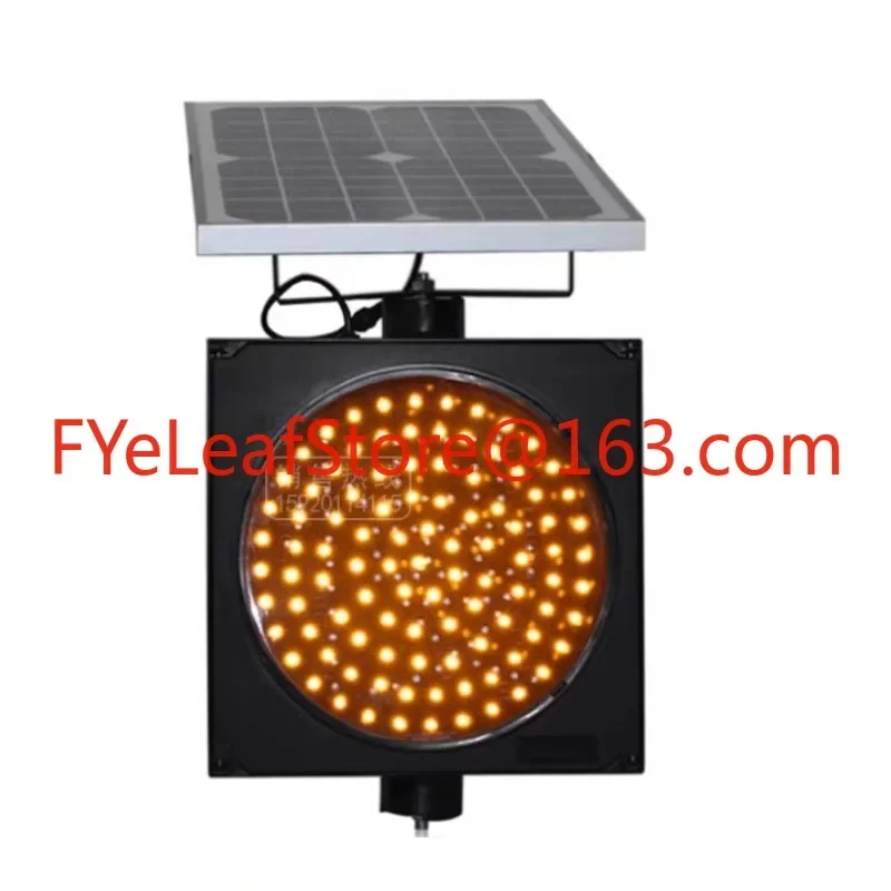 LED solar signal traffic warning light