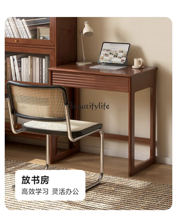 Solid wood bedroom makeup table small size writing office computer desk