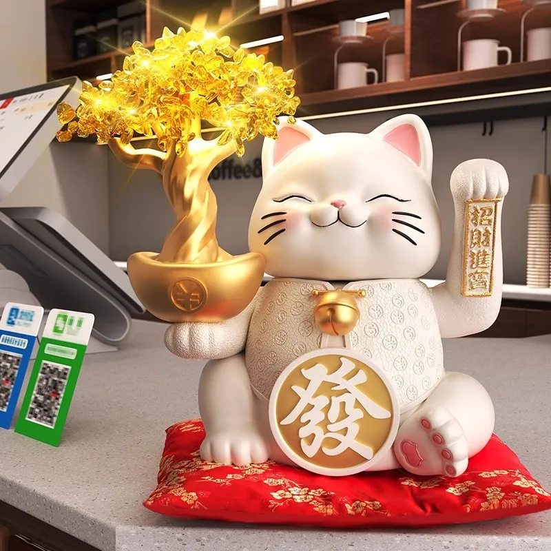 DSA Creative Lucky Cat Decoration, Automatic Swing Hand, Store Cashier Counter Decoration, Furniture, Living Room Decoration,