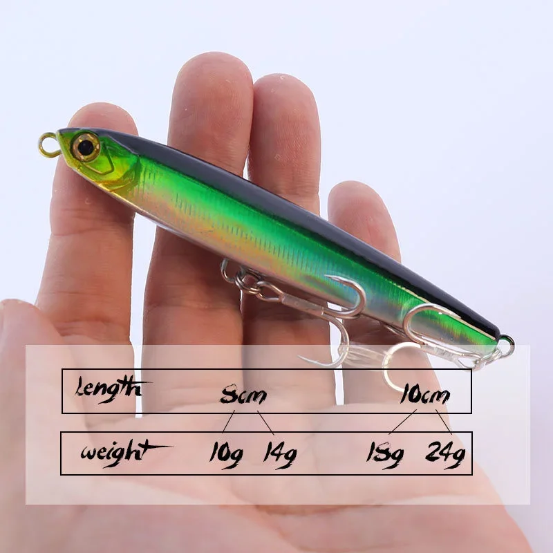 10g -24g fishing Jig For Beach fishing lure sinking minnow pencil wobblers hard bait  jigging hardbait sea fishing Lure