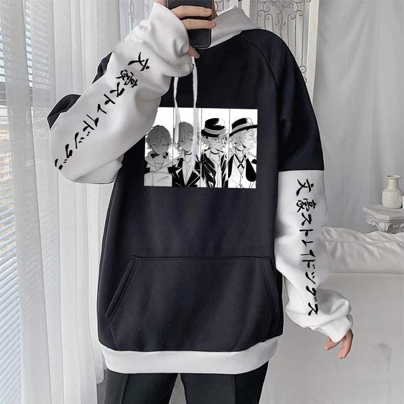 Men\'s Anime Bungo Stray Dogs Nakahara Chuuya Hoodies Women 90s Vintage Cartoon Shirt Spring Autumn Fleece Plus Size Sweatshirts