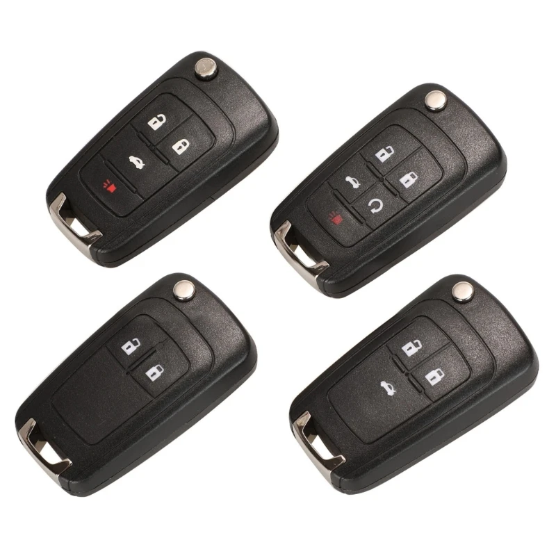 Styles Folding Car Key Shell Scratches Resistant Upgrades Auto Key Housing Easy Carry Case for Round Badge Key X37F