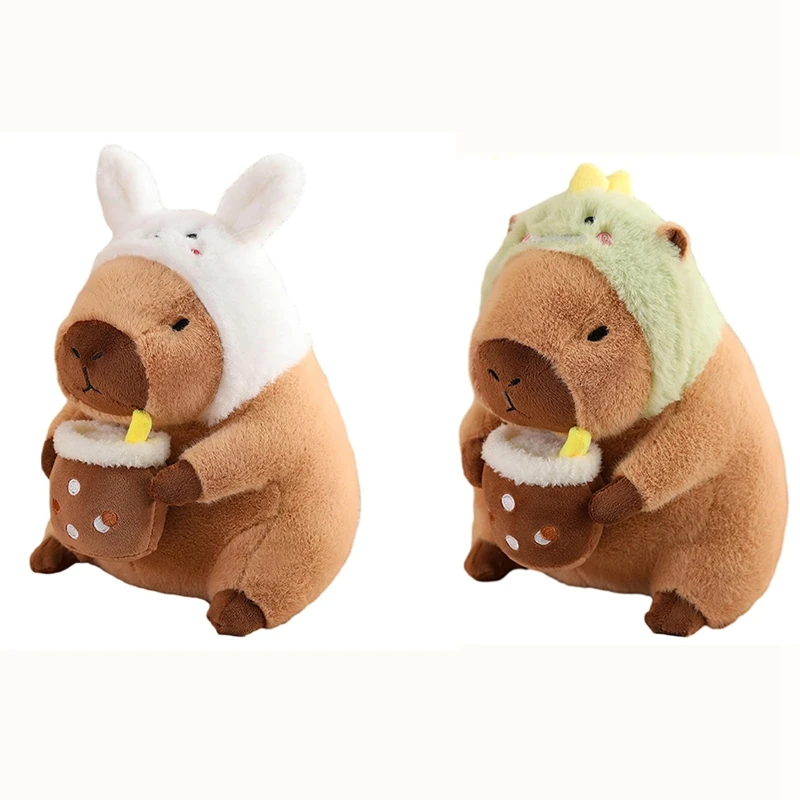 Travesseiro de brinquedo de pelúcia capivara, animal de pelúcia bonito capivara, travesseiro de boneca de brinquedo de pelúcia macio capivara, brinquedo de capivara de pelúcia durável a