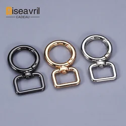 5pcs 13-38mm Metal Buckles Carabiner Hook D Ring Bag Strap Webbing Adjust Slider Dog Collar Clasp DIY Hardware Bag Accessories