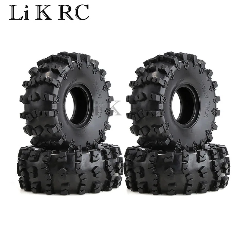 4Pcs 2.2 inch Rubber Tyres 150*58mm Wheel Tires for Axial SCX10 90046 RR10 Wraith 90048 TRX4 D90 CC01 1/10 RC Crawler Car