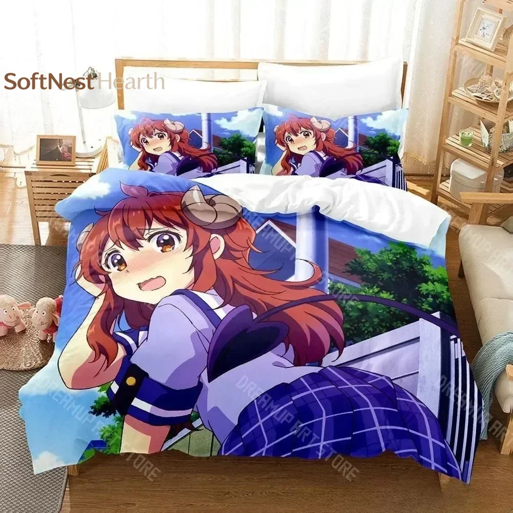 2026 3D Print The Demon Girl Next Door Bedding Set Single Twin Full Queen King Size Bed Set Adult Kid Bedroom Duvetcover Sets