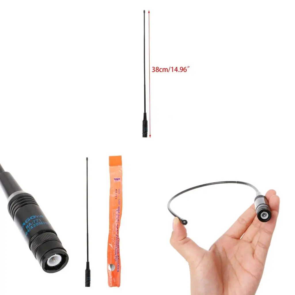 

NA-771 Dual Band VHF/UHF BNC Walkie Talkie Handheld Radio Antenna For Baofeng UV-5R