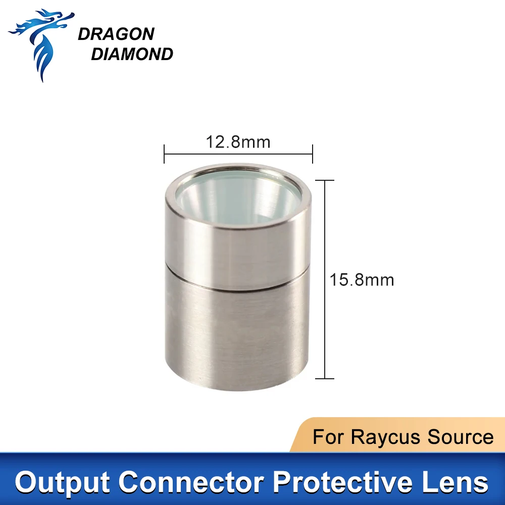 Conector de salida Raycus, grupo de lentes protectoras QBH, ventanas protectoras de 0-4kW para Cable de fuente láser de corte de fibra Raycus