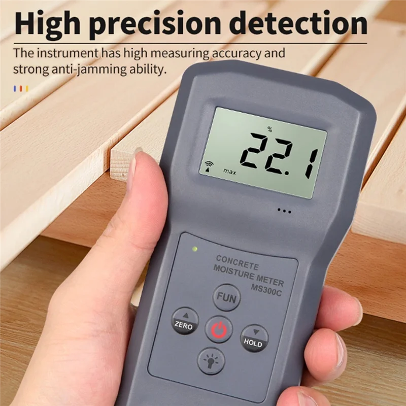 

YOST-Professional Digital Moisture Meter For Measuring Moisture Content Of Concrete, Wood, Paper, Bamboo, Carton And Textile