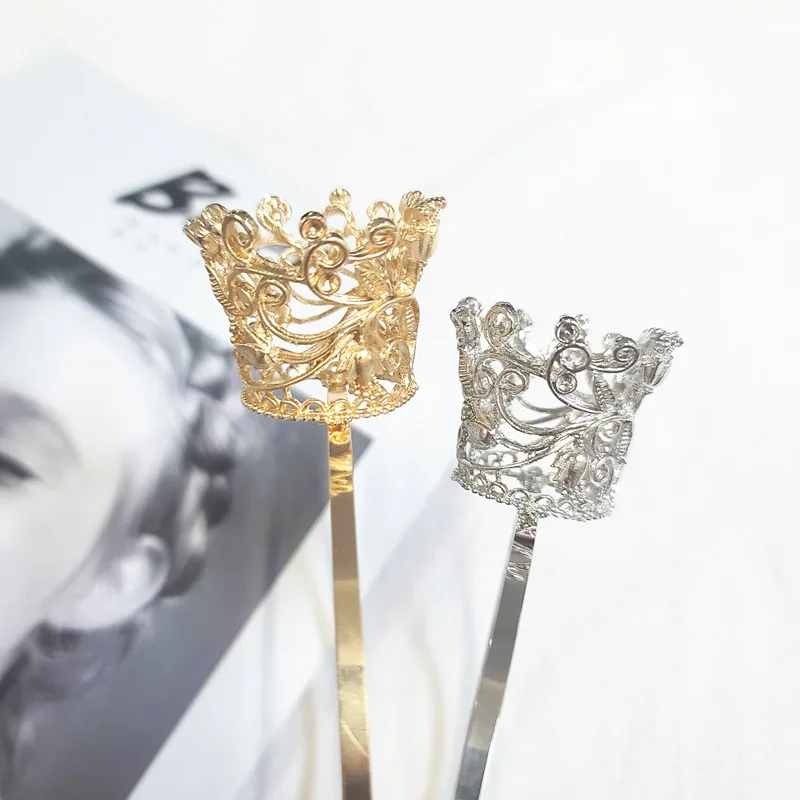 Wedding Crown Tiaras Bridal Hair Jewelry Silver Color Crystal Crowns for Kid Princess Girls Hair Comb Headband Hair Accessories