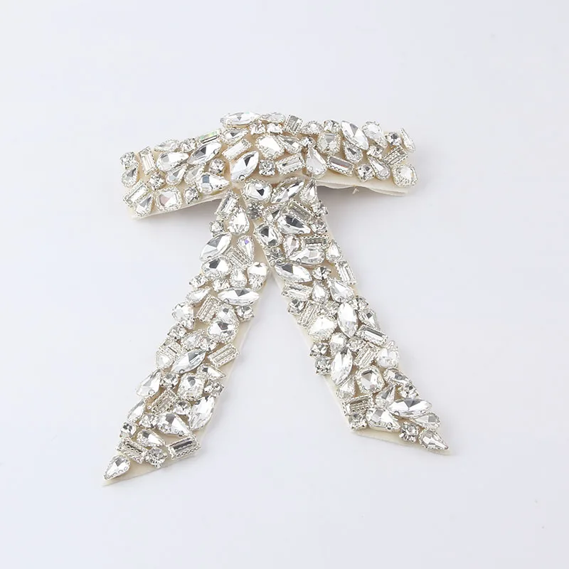 Rhinestone Hairpin Bow Fabric Rhinestone Hair Clip The New Fashion Light Luxury Beautiful Personality Hairpin 993