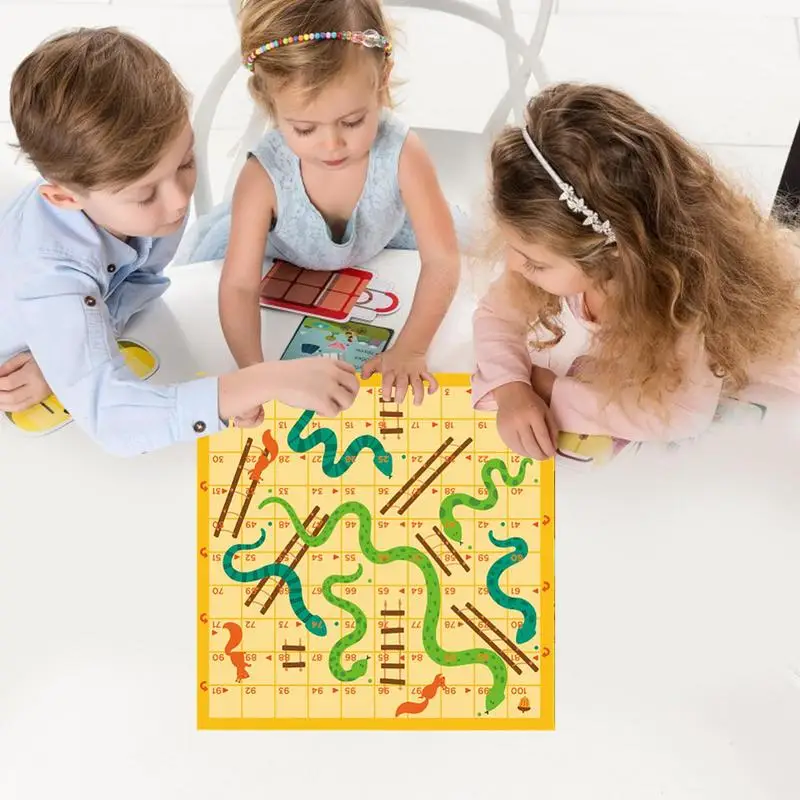 Juegos de mesa familiares, juego de juegos de mesa multifuncionales con estuche de almacenamiento, actividades de aprendizaje interactivas, juguete portátil para niños