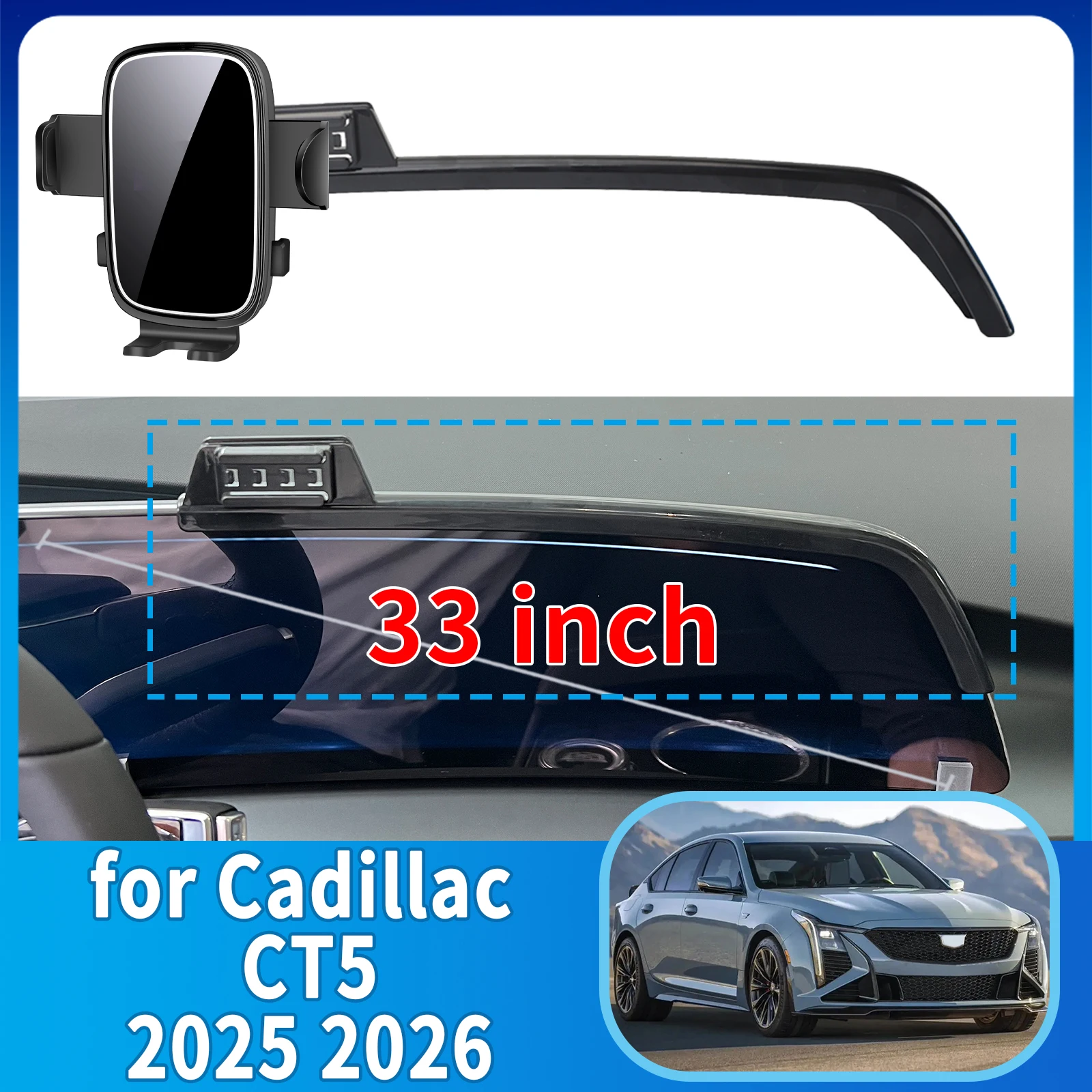 

fit for Cadillac CT5 2025 2026 ​​Phone Holder, Dashboard Screen Mount Bracket Easy Installation​​ Car accessoires