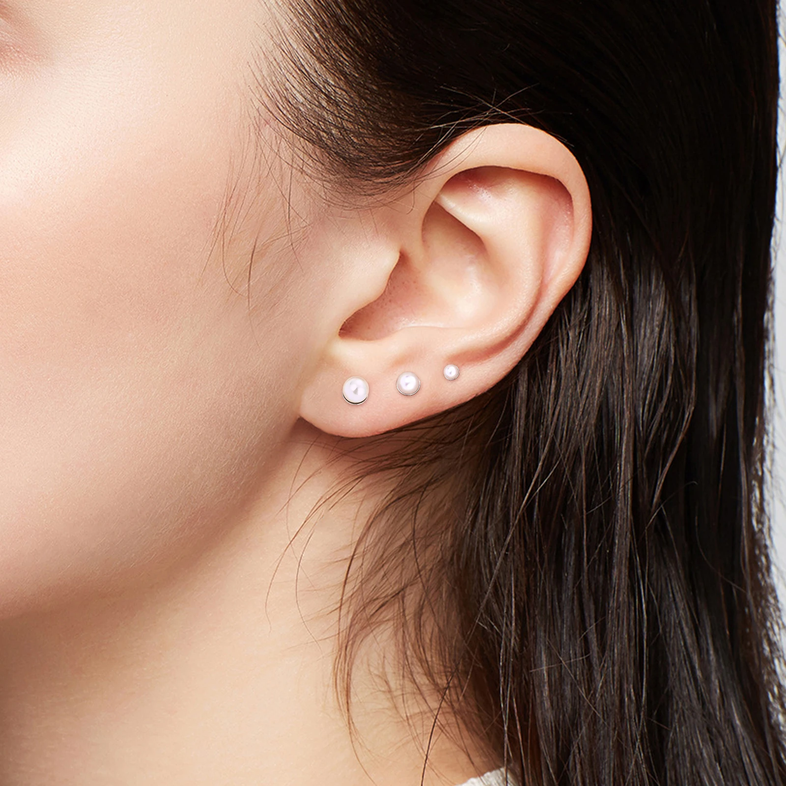 Wholesale 1/5PCS G23 Titanium Piercing Labret Lip Stud pearl 16g Small Earring For Women Nasal nail  Body Jewelry