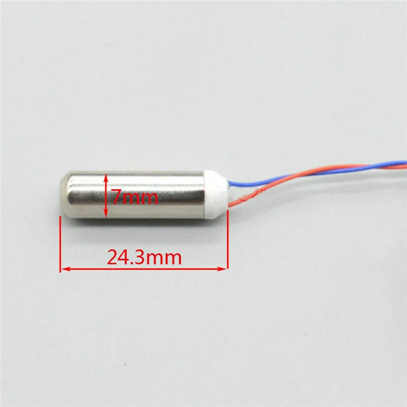 1PC 7mm*24mm DC 1.5V-3V/ DC 3.7V-5V Waterproof Coreless Vibration Engine Water Resistant Cylinder Vibrator Motor For Massager