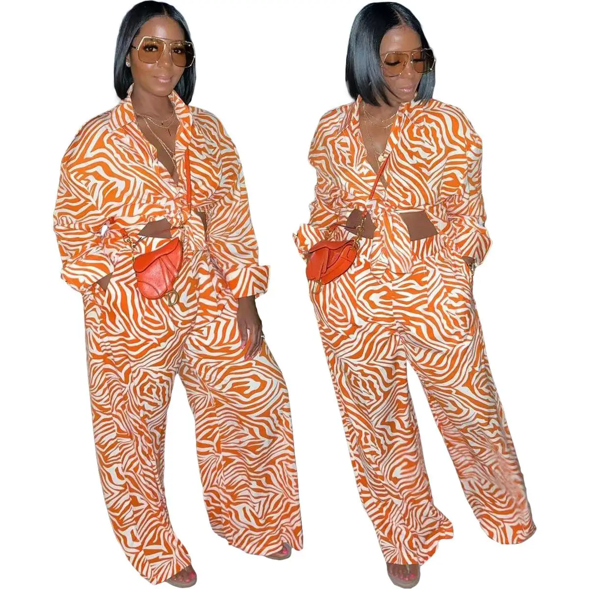 

Women's irt Collar Long SVE Long Pants Two Piece Set Comfortable Breathable Material Full Size Bedding Quilt Cover eet