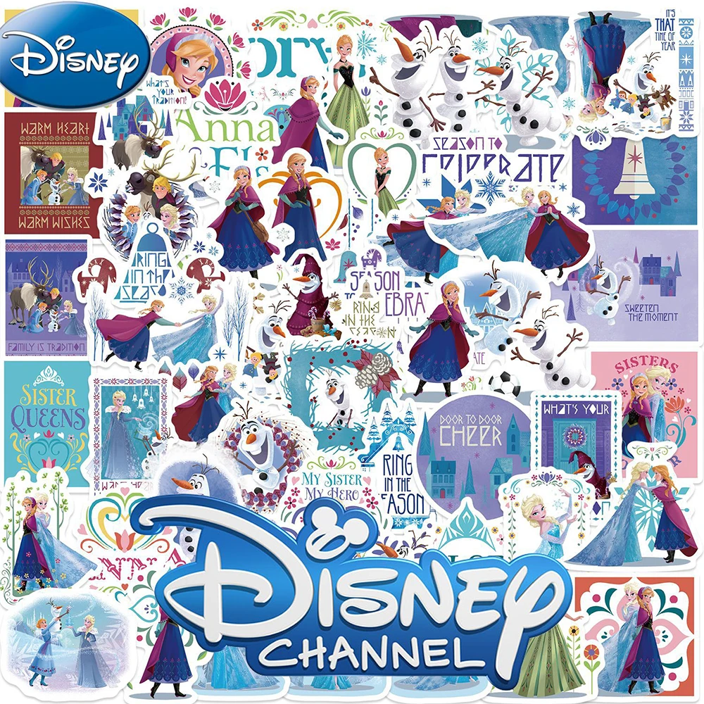 

10/30/60pcs Cute Disney Cartoon Frozen Stickers for Kids Toys Waterproof Decorative Stationery Laptop Phone Kawaii Anime Decals