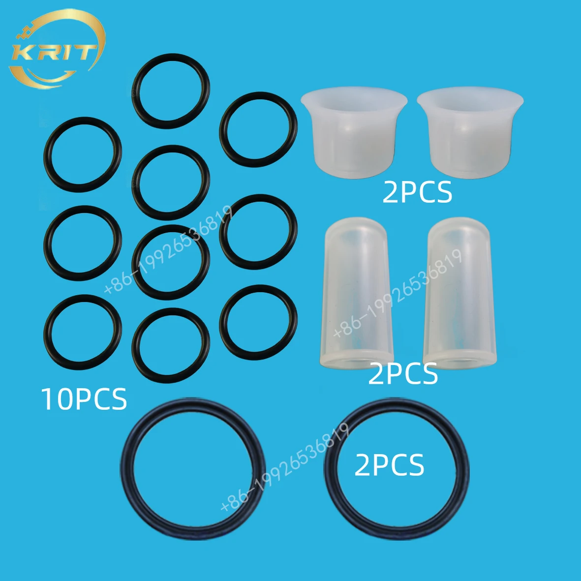 16 Pieces Sealing Rings Mixed Pack Including Big And Small O-rings Horn Shaped Gaskets Full Set Replacement