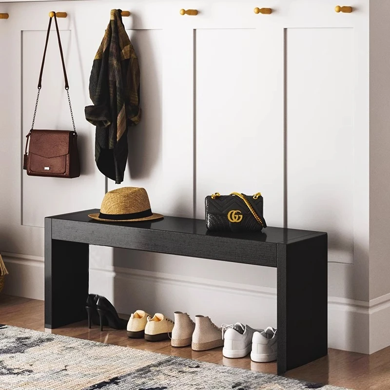 Entry shoe change stool household door ultra-narrow small 20cm solid wood extremely narrow bench narrow entry door narrow stool
