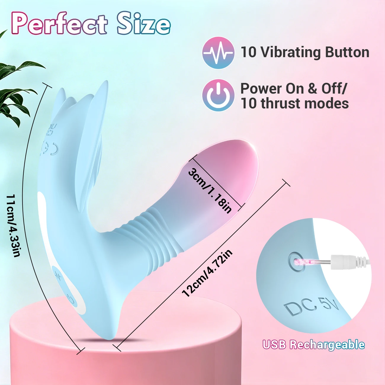Telescopic Wearable Vibrator App Remote Control Vibrating Panties Thrust Prostate Dildo Adult Sex Machine Toys For Women Couples - view 5