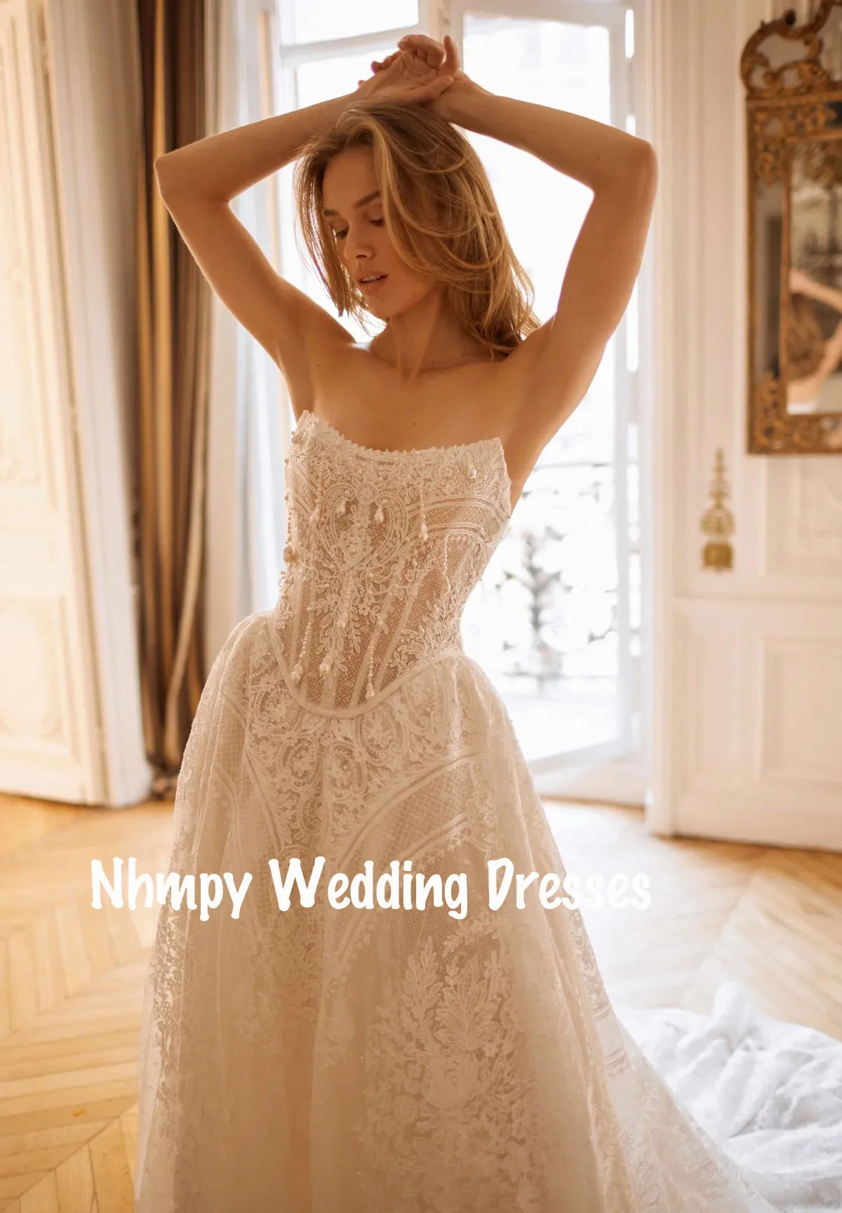 

Vestido De Novia Encaje Ball Gown Wedding Dress Blanco Elegante Boda Civil Corset Vestidos Sencillos Abiti Da Sposa Sartoriali