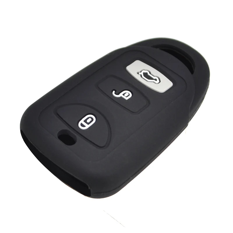 AX 3 Button Silicone Remote Key Cover For Hyundai Elantra Sonata Veloster For Kia Optima Sorento Rondo Spectra Forte Soul Rio