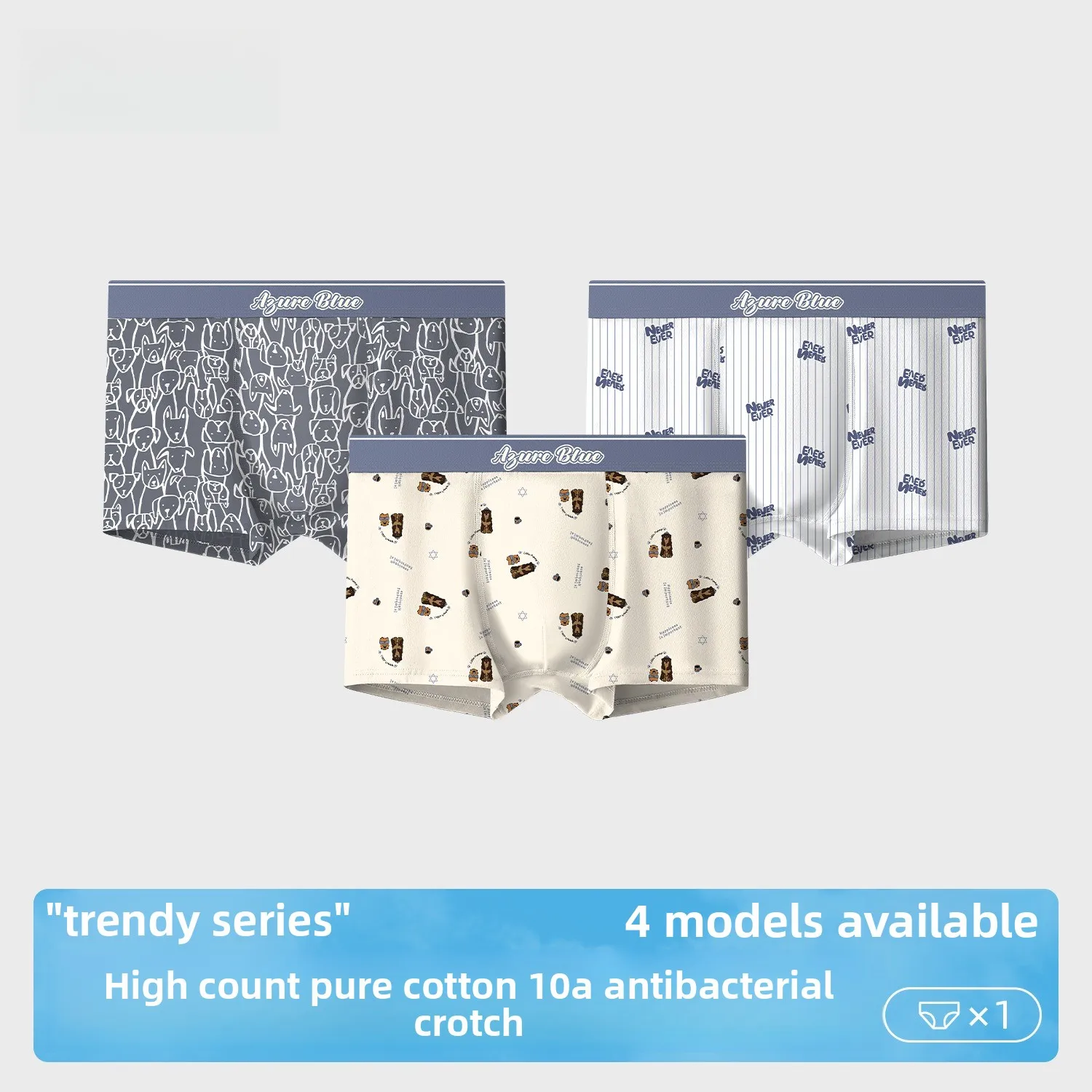 

Новые хлопковые мужские трусы-боксеры с принтом, приятное для кожи, дышащее антибактериальное нижнее белье с промежностью для подростков, оптовая продажа с фабрики