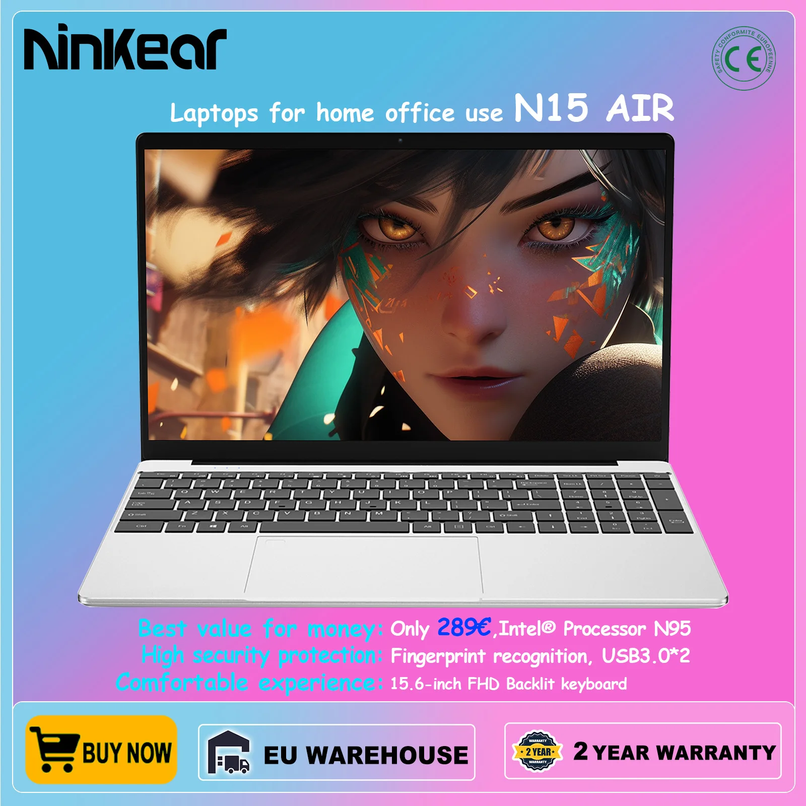 Ninkear Laptop N15 Air 15.6\