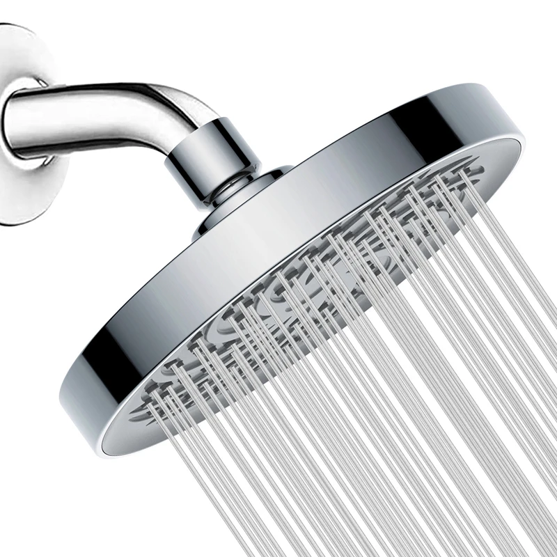 

ABS Rainfall Shower Heads 6 Inch Diameter Single Head Spray Shower Heads Bathroom Shower Head Fixed Rotatable Type