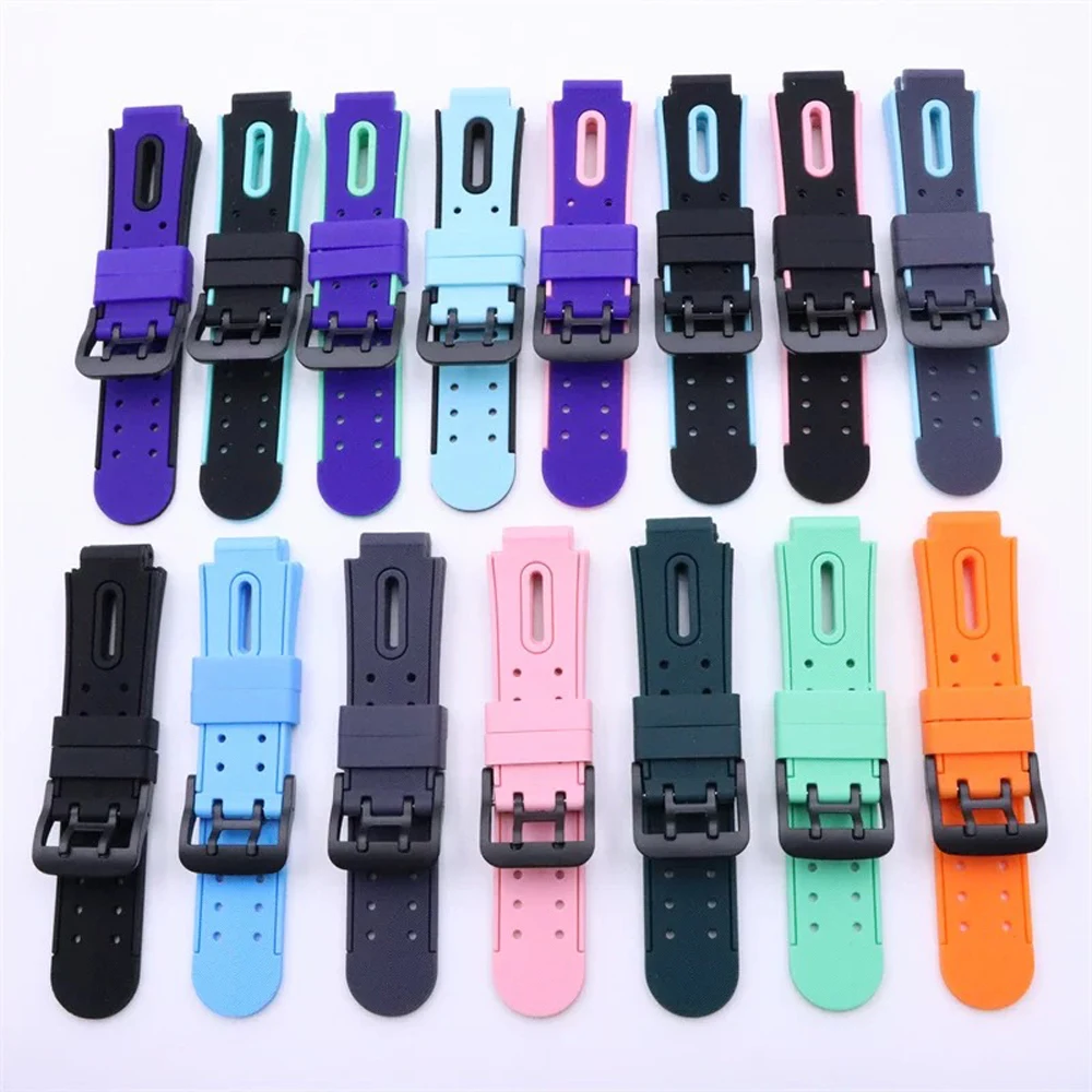 15mm Kids Watch Band Smartwatch Children Silicone Strap Watchband Waterproof Flexible Wristband Universal Adjustable Watch Belt