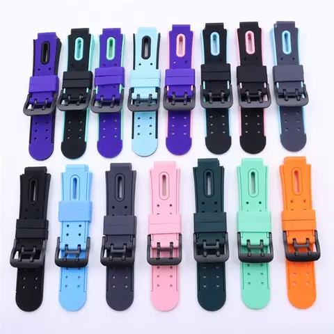 15mm Kids Watch Band Smartwatch Children Silicone Strap Watchband Waterproof Flexible Wristband Universal Adjustable Watch Belt