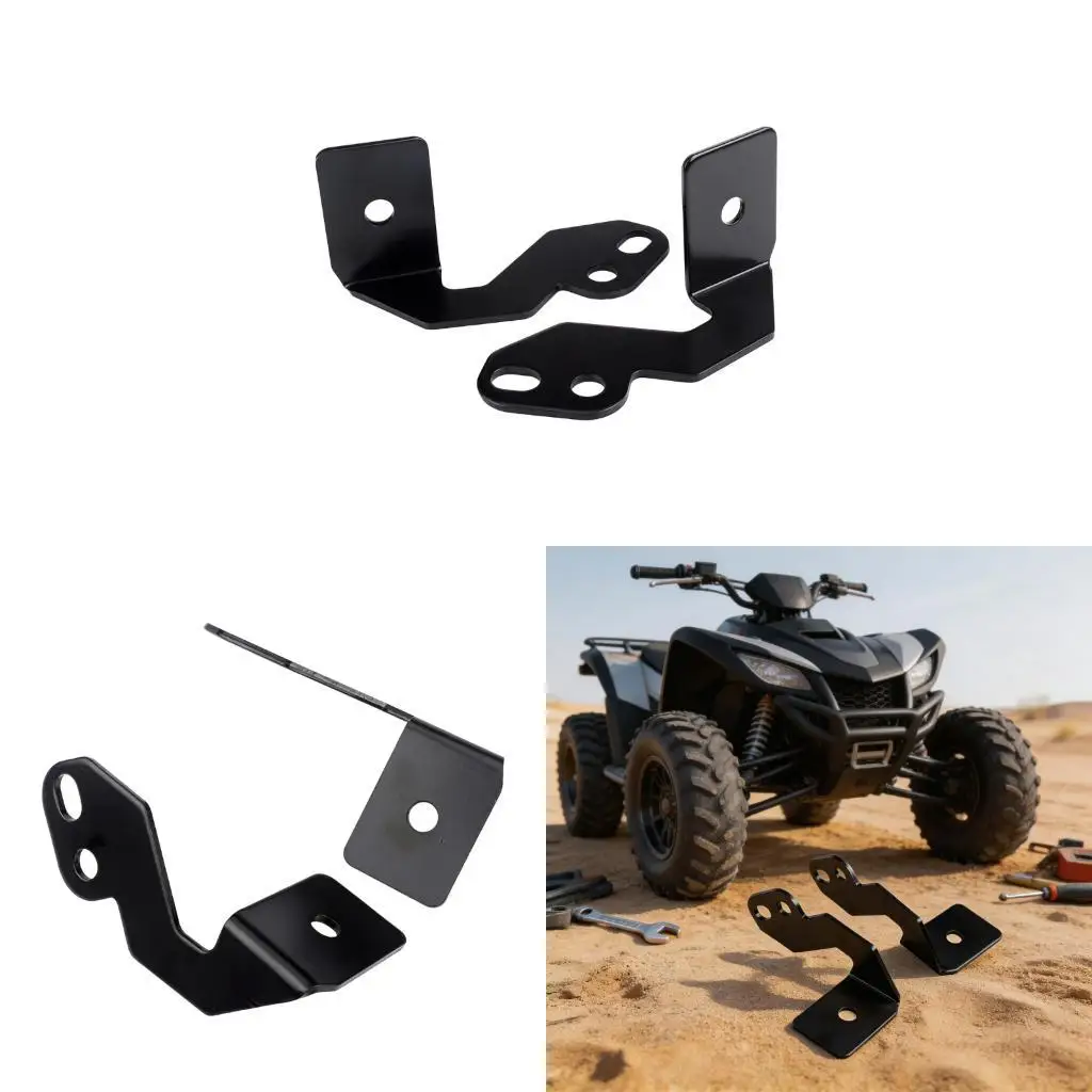 Front Side Post Light Brackets, UTV Curved Lamp Bar Pair Use  
