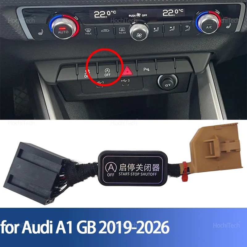 Para audi a1 gb 2019-2026 sistema de parada de partida automática do motor eliminador dispositivo sensor de controle plug parar cancelador fio 2024 2025