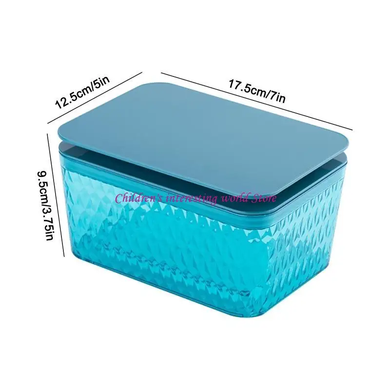 Non-Slip Wipes Dispenser Tissue for Case with Moisture Seal Ring Secure Lid Dustproof Wipes Holder Napkin Container 425F