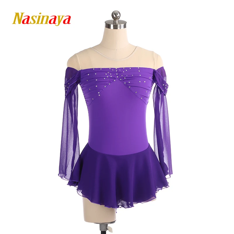 Figure Skating Competition Clothing Ice Skirt Women's Children's Off Shoulder Rhythmic Gymnastics Performance