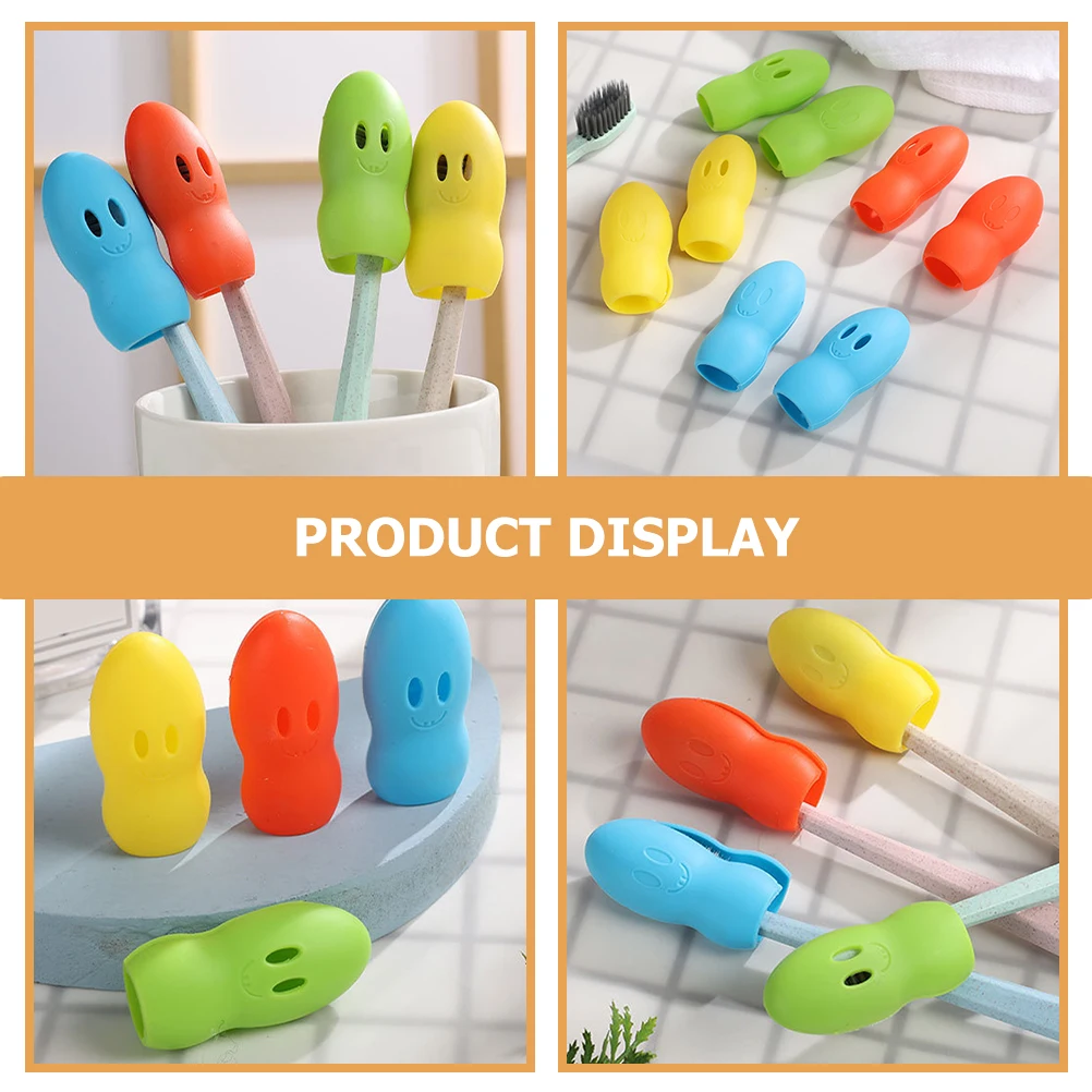

20Pcs Toothbrush Head Covers Silicone Cute Cartoon Design Portable Travel Camping Hiking Protection Caps for Clean Brushing